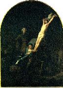 REMBRANDT Harmenszoon van Rijn korsfastelsen oil on canvas